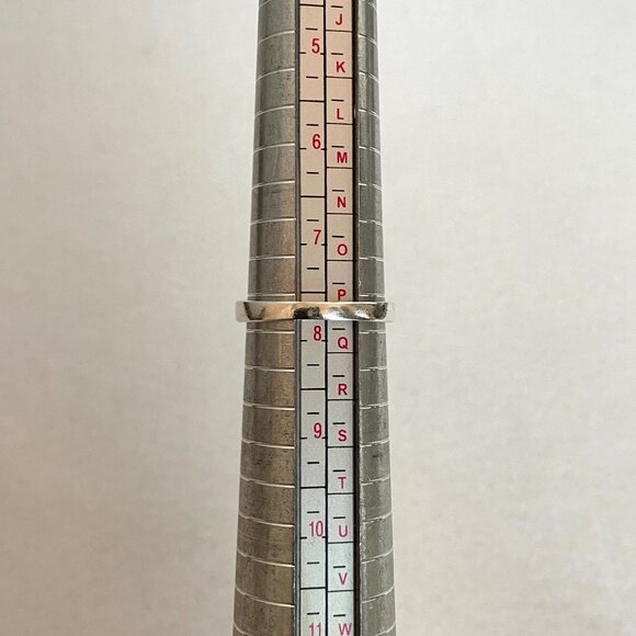 Sterling Silver 925 Square Garnet & Marcasite Accent Art Deco Style Ring Sz 7.75 - Picture 10 of 16